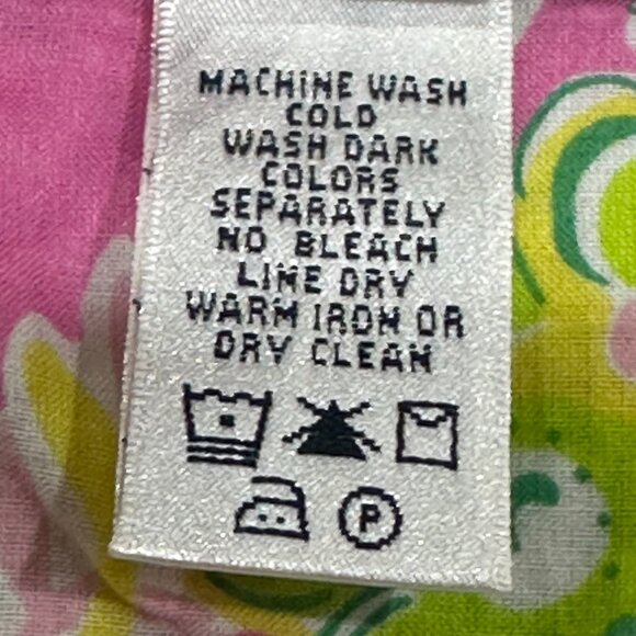 Vintage Lilly Pulitzer Shift Boho Crochet Edging Midi Dress 12 Ruffle Vacation - Picture 8 of 10